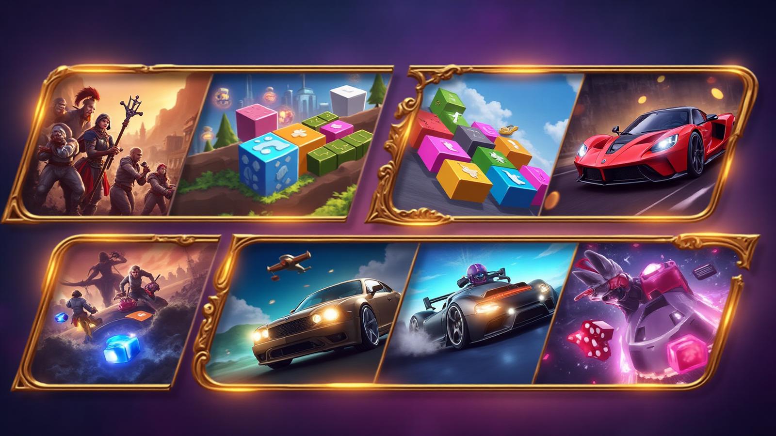Categorias de Jogos - Ação, Puzzle, Corridas, Casino